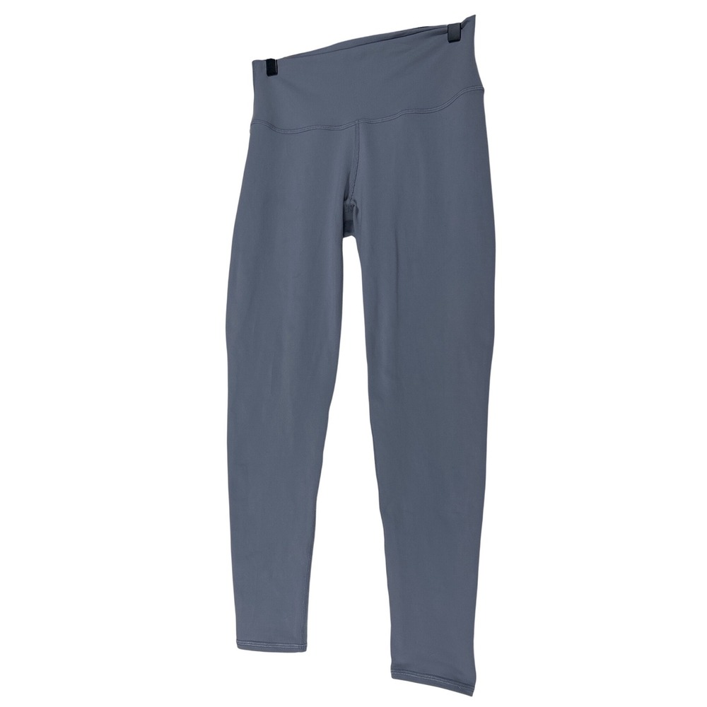 Alo Yoga Airbrush High Waist Leggings Steel Blue Gray 7/8 Length Size Medium
